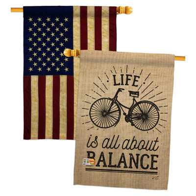 Drapeau de maison en polyester à 2 côtés 40 x 28 po