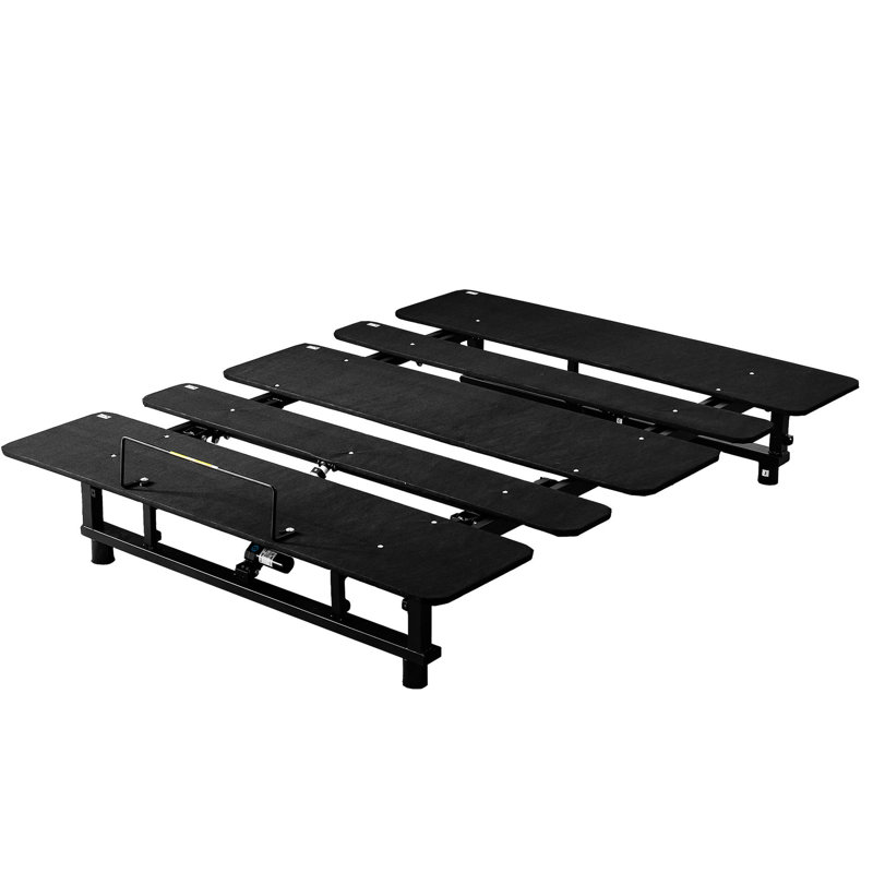 Adjustable Bed Frame Queen Size, Wireless Control, Quiet Motor, Materials Black Base With Positions, Remote, Solid Structure