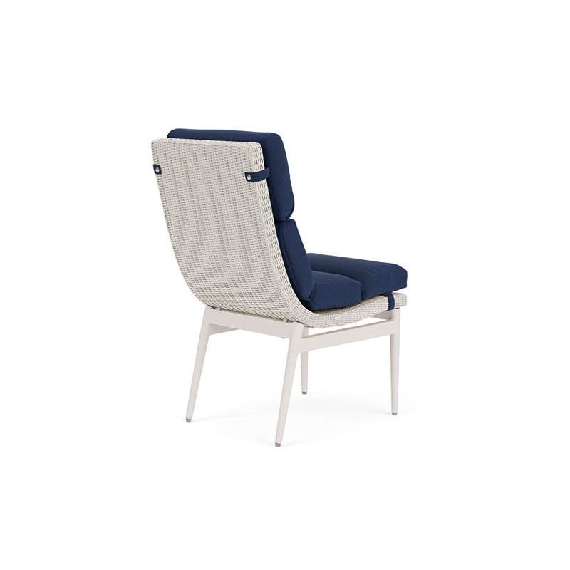 Cascade Outdoor Dining Side Chair, Beach Navy, Antique White