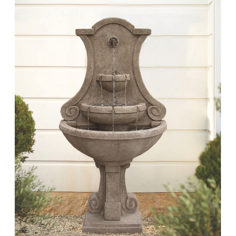 Cast Stone Fountain, Ancient Rust