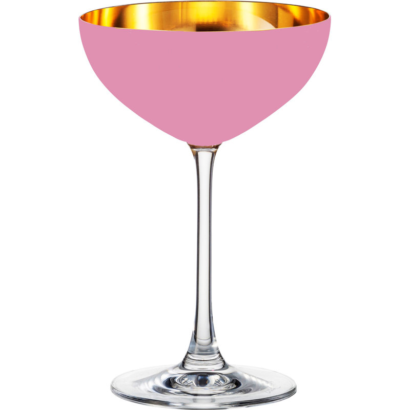 Verres à champagne 24 carats Oro24K, Rose