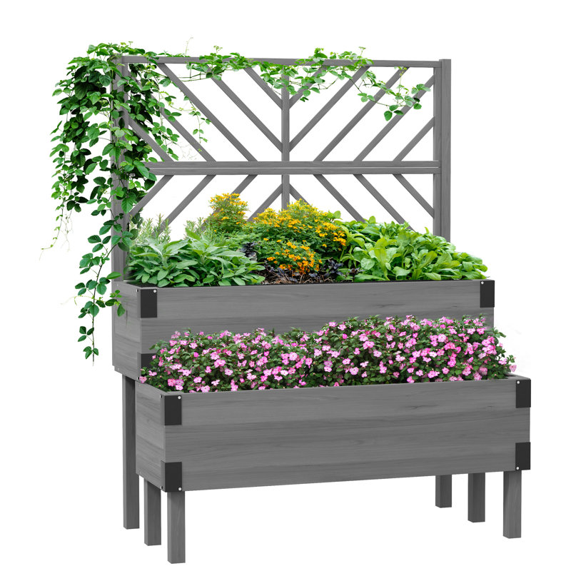 Wood Raised Garden Bed