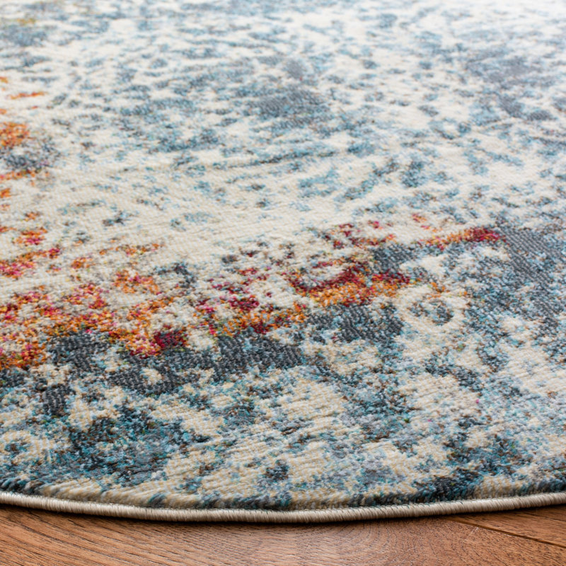 Marques Performance Oriental Rug, Round 6'7"