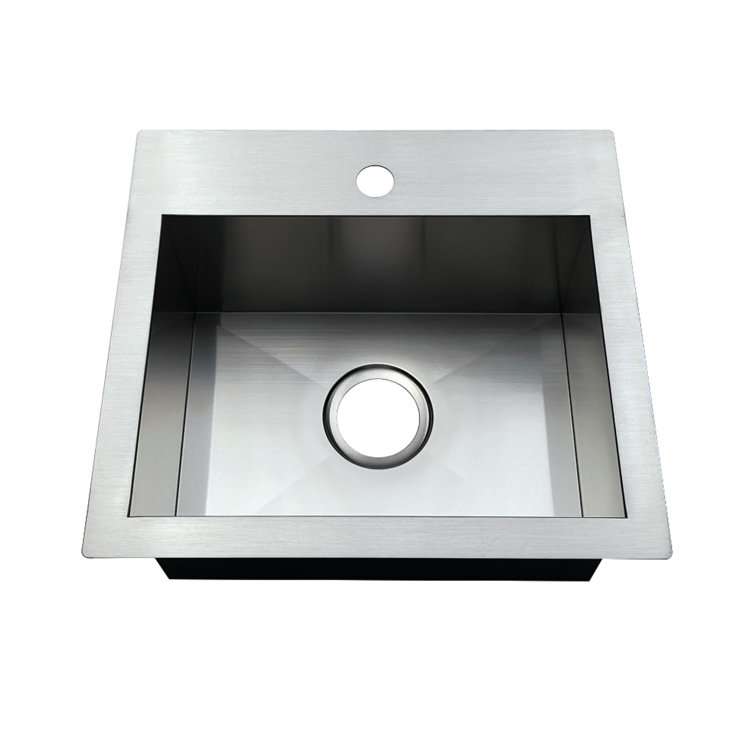 Kingston Brass Uptowne 19-Inch Single Bowl Dual Mount Kitchen Sink