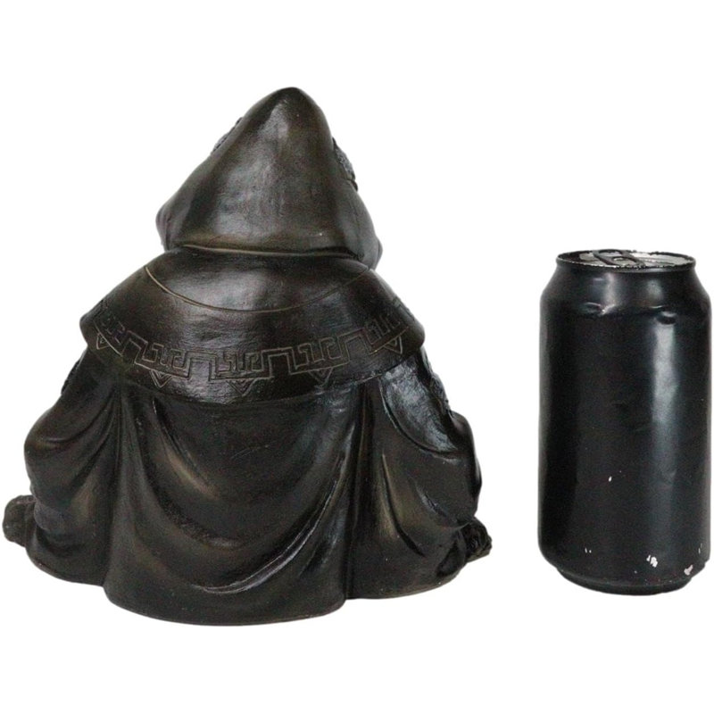 Grim Reaper Skeleton Wizard Chanting Spells Backflow Incense Cone Burner Statue