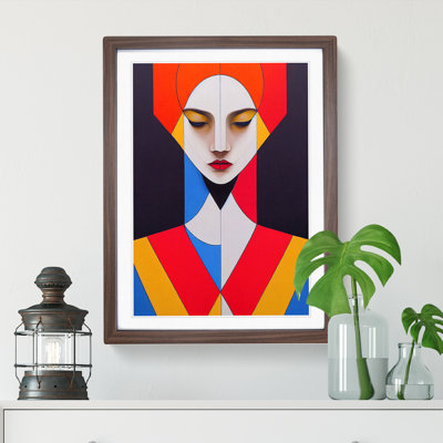 XC1022-389X Abstract Portrait Of A Woman No.2 - Wrapped Canvas Print