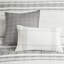 Édredon pour chambre 6 pièces en coton pour très grand lit - blanc / gris