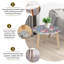 Ensemble de 2 tables basses gigognes Triangle