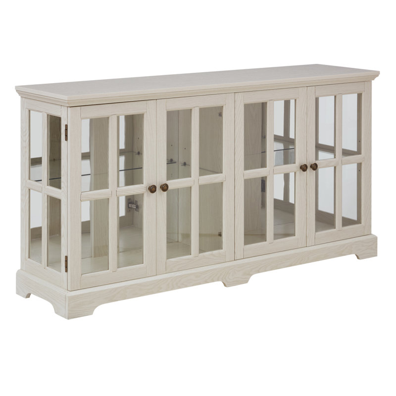 LED Curio Display Cabinet, White