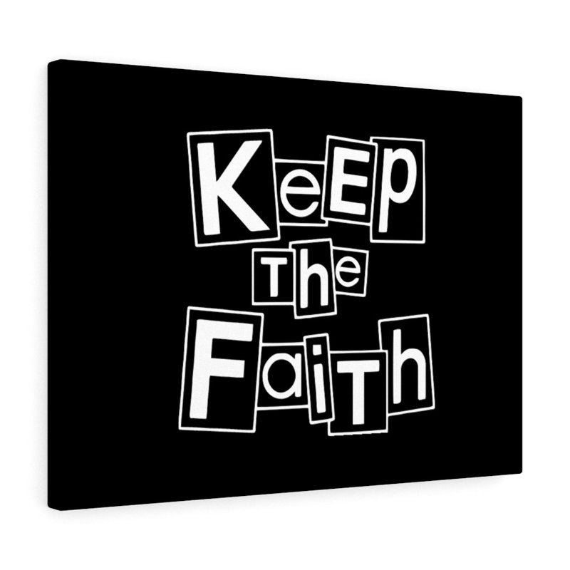 Keep the Faith Squares 1 Piece Wrapped Canvas Wall Art, 28cm H x 36cm W