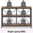55" Industrial Console Table With Storage Shelves – Rustic Brown 3-Tier Sofa Table Behind Couch, Narrow Entryway Table With Open Display Shelves