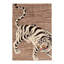 Rug & Kilim’S Contemporary Tiger Pictorial Rug In Beige-Brown And Black Tones