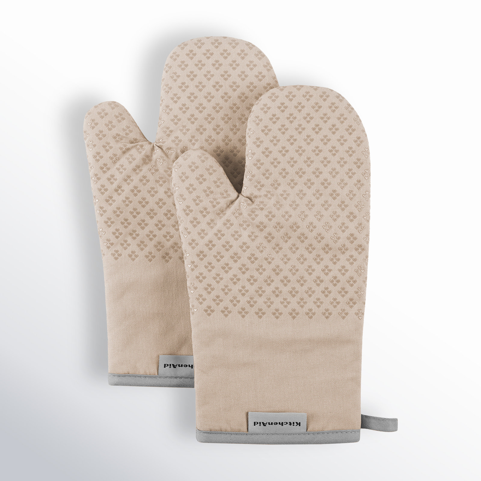 KitchenAid Asteroid Solid Textured Oven Mitt, Tan