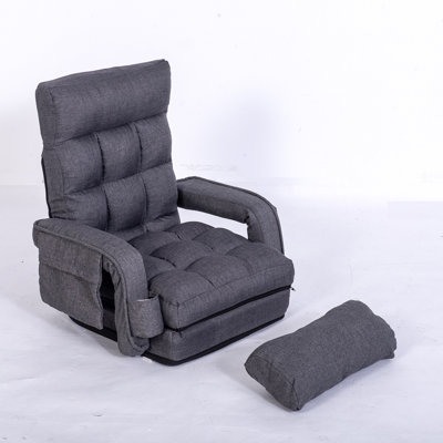 Lazy Sofa Bed Fold Floor Chair Soft Sleeper Lounger Recliner 6 Position