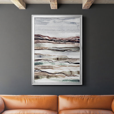 «Mute Earth Layers I», reproduction encadrée de qualité supérieure - prête à être accrochée
