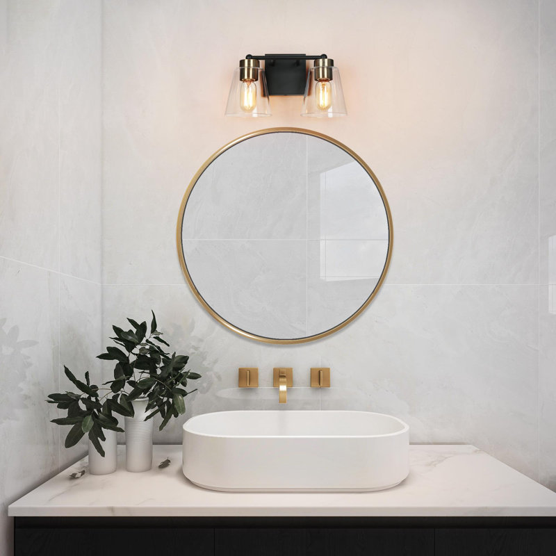 Quiros 2 - Light Dimmable Bathroom Vanity Light Black