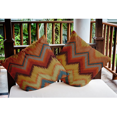 Coussin décoratif intérieur / extérieur Ikat