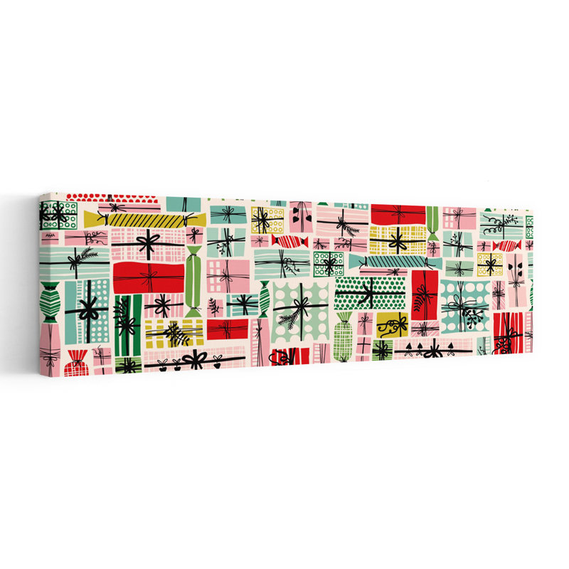 Art mural rétro et coloré, H 36 po x l 12 po