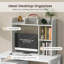 3-Tier Multipurpose Desk Bookshelf with 4 Shelves-2078174556