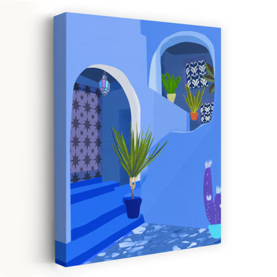 Impression d'art mural abstrait marocain, ville contemporaine du Maroc