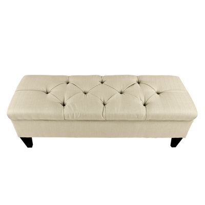 Conyers Polyester Blend Upholstered Storage Bench