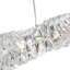 Luminaire suspendu luxueux en cristal à intensité variable