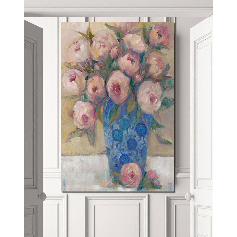 « oriental bouquet ii », reproduction, H 18 po x l 12 po x P 1,5 po, Toile tendue