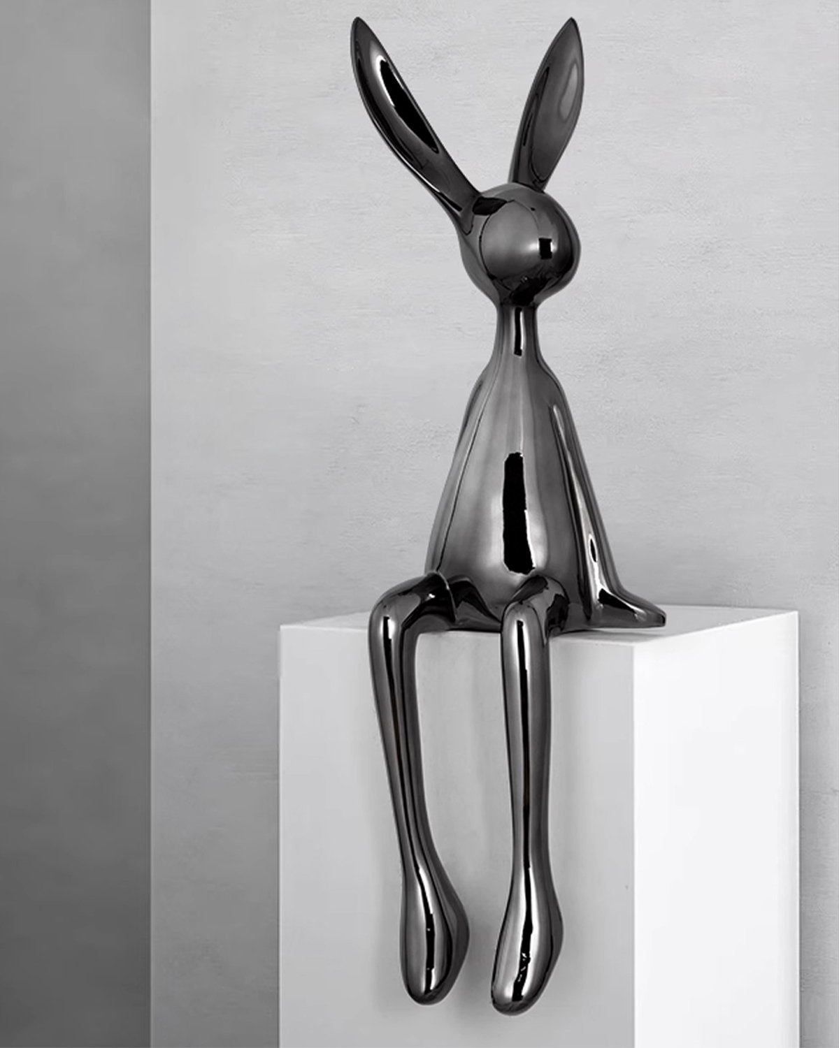 Wrought Studio™ Luxury-Style Electroplated Resin Rabbit Decorative ...