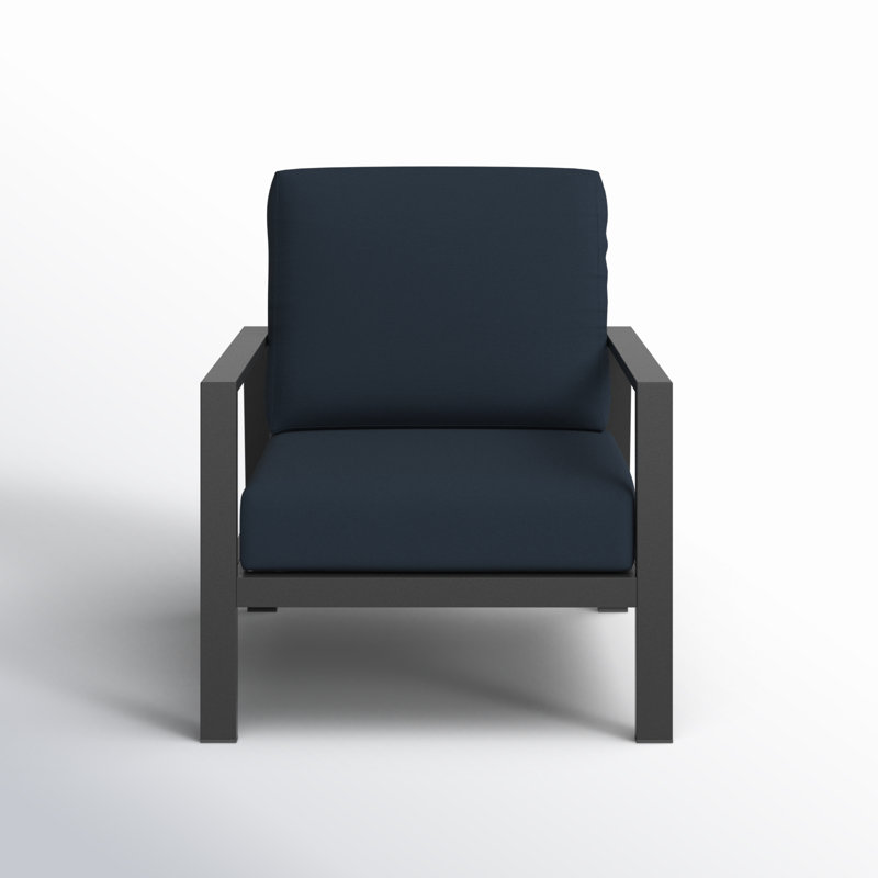 Townsend Sofa Seating Group with Sunbrella® Cushions, Canvas Navy Sunbrella® Canvas, Mahogany