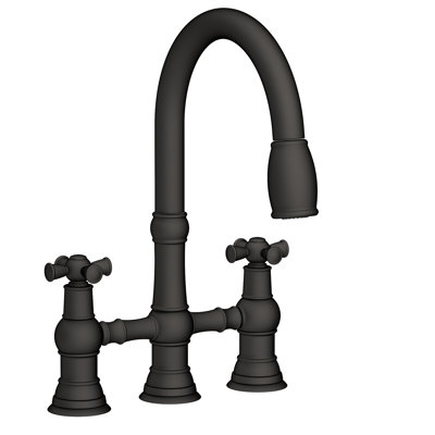 Jacobean Pull Down Kitchen Bridge Faucet