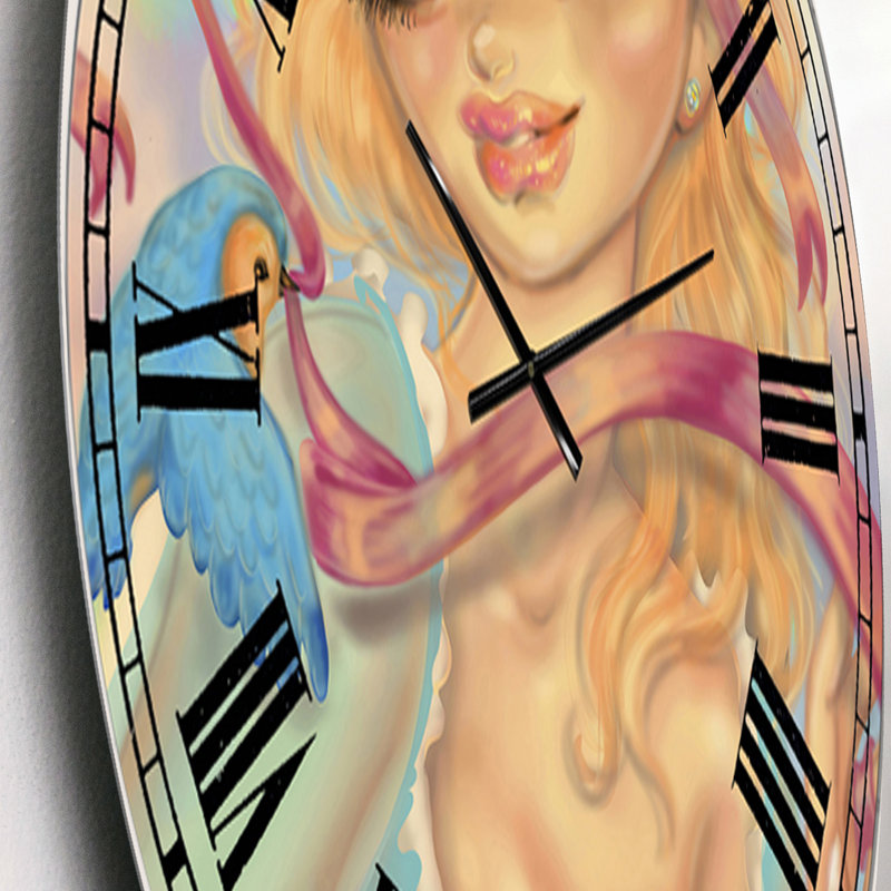 Cendrillon - grande horloge murale moderne, Petit