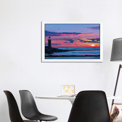 Guiding Light 1 Piece Floater Frame Wall Art on Canvas