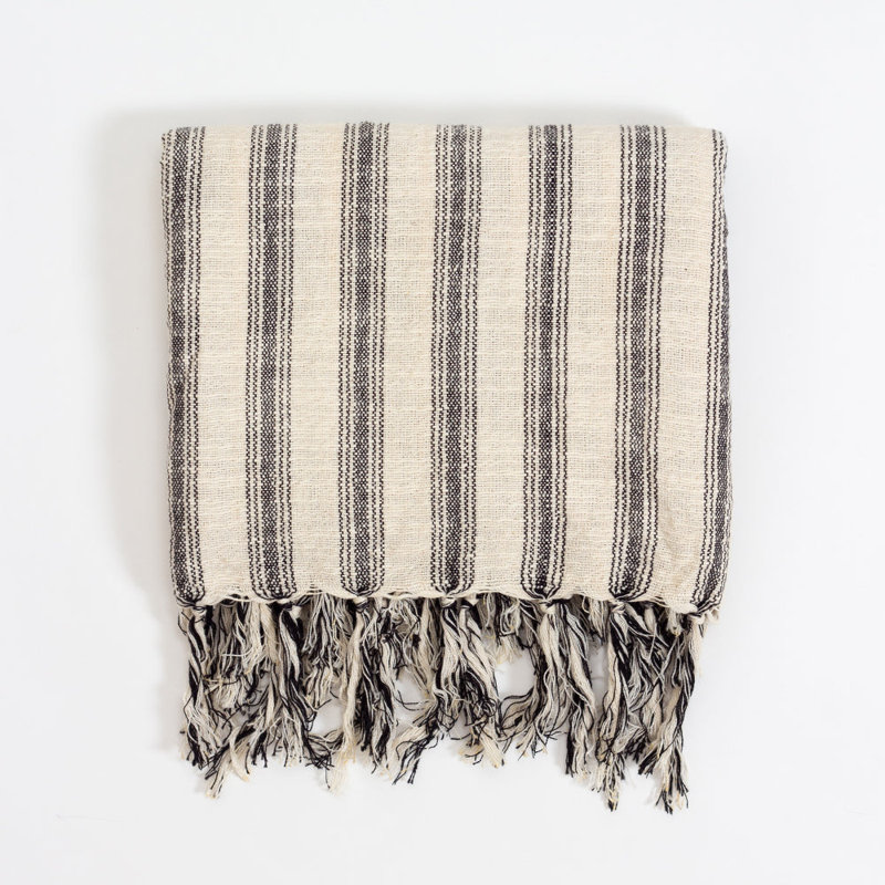 Drama Beach/ Bath Towel, Brown/Beige Striped