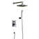 LED  Shower Faucet Set,Modern Shower Faucet System with Handshower and Diverter