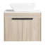 Ensemble de meuble-lavabo mural 24 po avec lavabo en céramique 24 po Modern Design-927877478