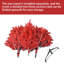 Arbre de Noël rouge - arbre en PVC rouge pur avec pointes, branches articulées pour une installation facile, support en métal stable, décoration audacieuse des Fêtes-117530928