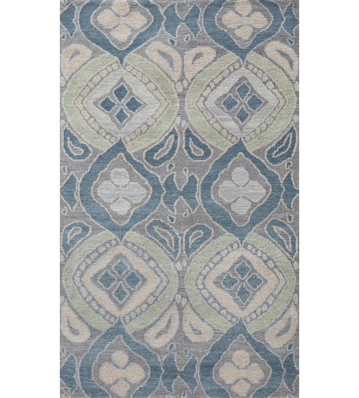 Bali Handmade Wool Geometric Area Rug, Rectangle 3' x 5'