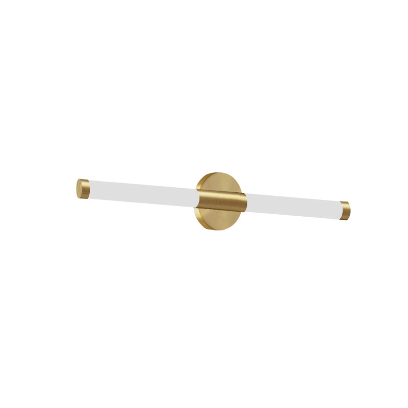 Farhanaaz LED Armed Sconce, Aged Brass