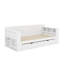 Lit de jour double avec bureau, tiroirs et table d'appoint hydraulique-531557415-531557412