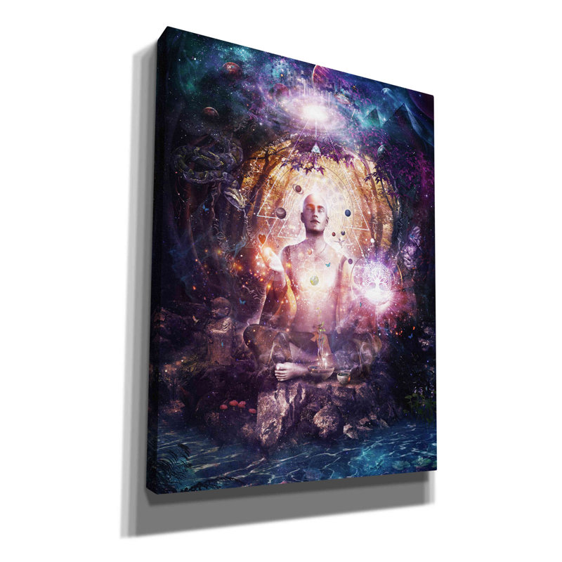 "Connecté à la source" par Cameron Gray - reproduction sur toile tendue, H 16 po x l 12 po x P 0,75 po