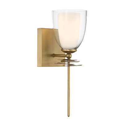 Minka Lavery Elowen 14.25" High 1-light Wall Sconce In Brass