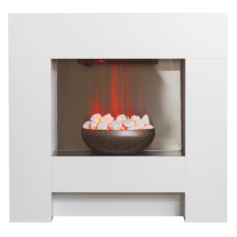 Cubist Adam 90.5 cm W Electric Fireplace with 6824.28 BTU