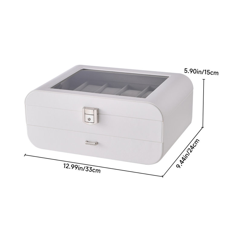 Minimalist Jewelry Box, White