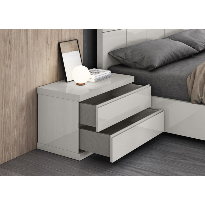 Anna Nightstand , Light Gray