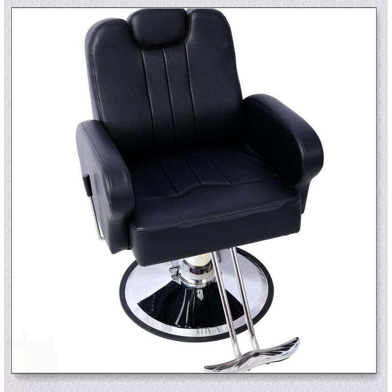 Heavy Duty Hydraulic Barber Chair With Reclining Function And Extra Wider Seat For Ultimate Comfort And Durability In Salons