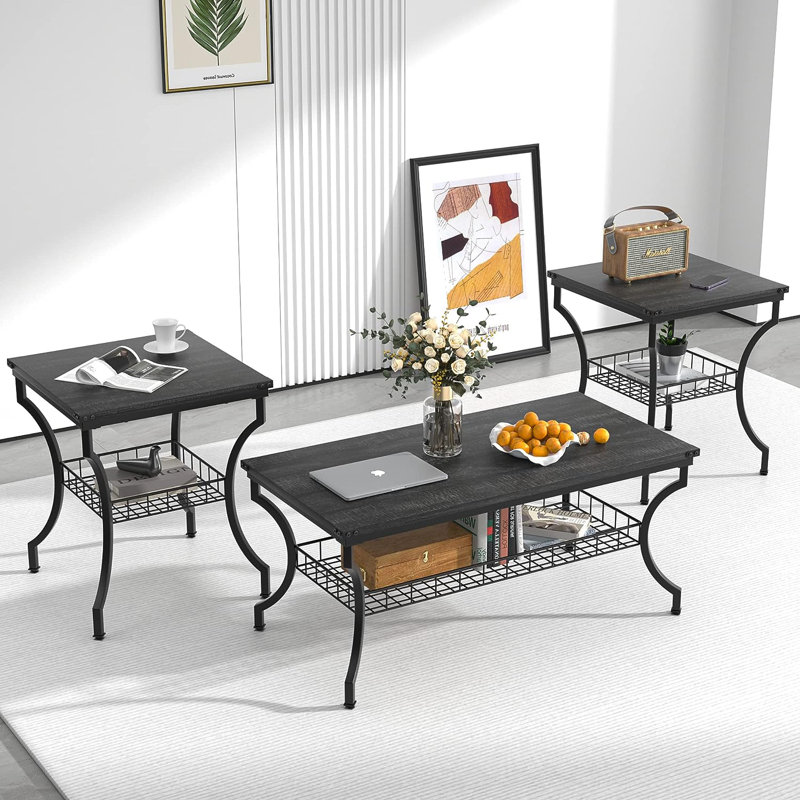 Table de bout Arfaan, Noir