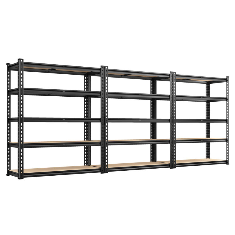 Étagère de rangement à 5 niveaux réglables en métal pour garage, 60" H x 27.6" W x 11.8" D