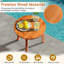 Table d'appoint ronde en bois de teck