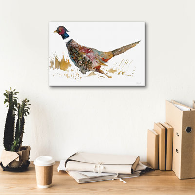  «Pheasant 2» par Stellar Design Studio, art mural sur toile, 18 po x 12 po