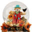 Boule à neige Scarecrow Happy Fall Harvest - 5,5 po